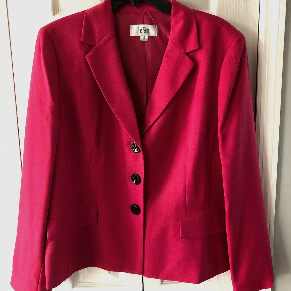 Le Suit Women's Red Blazer